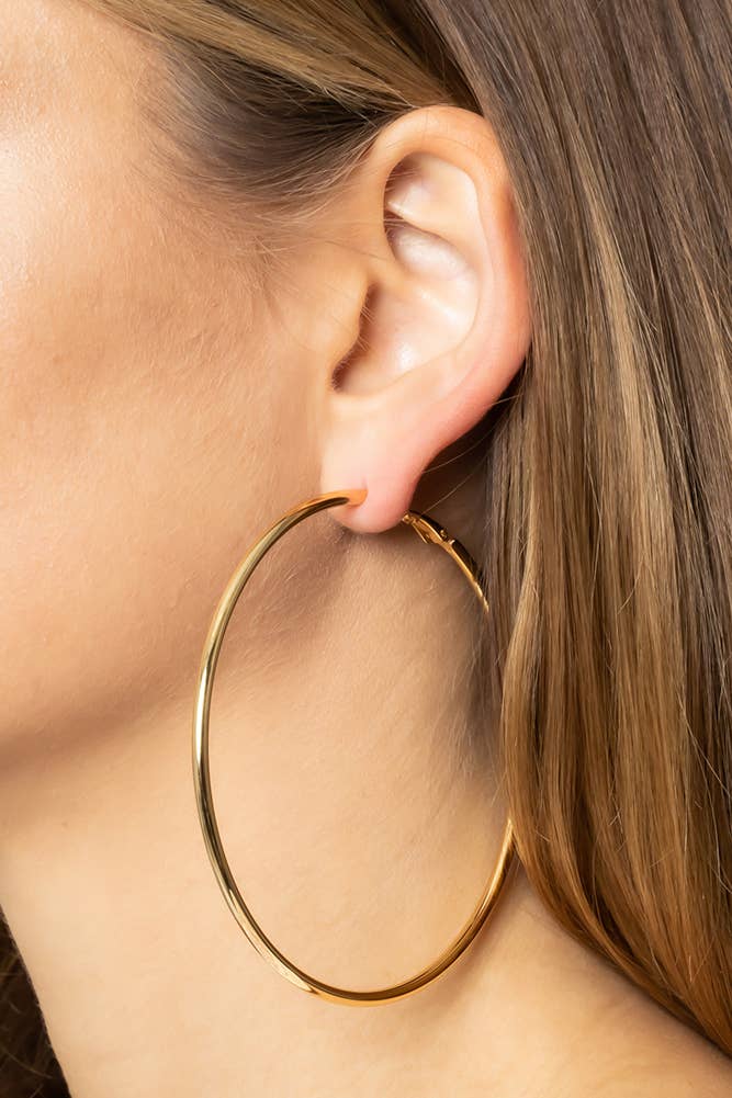 Hana – Engroshandel Hoops – 14K guld dyppet Omega lukning Hoop4