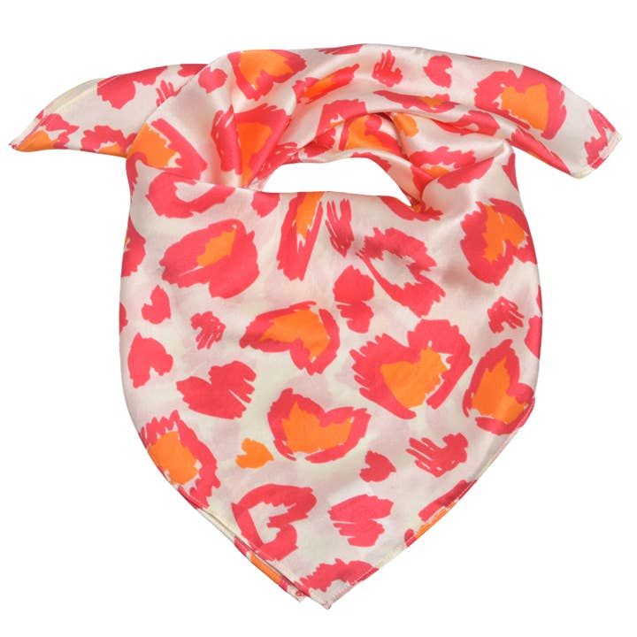 Sidensjal Leoheart-cs i champagne för wholesale av cute stuff GmbH