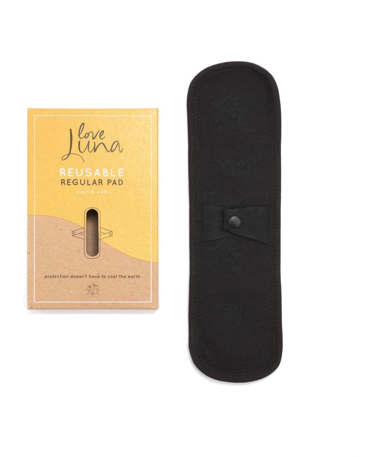 Schwarz Love Luna Wiederverwendbares normales Baumwollpad für den Großhandel auf Faire1