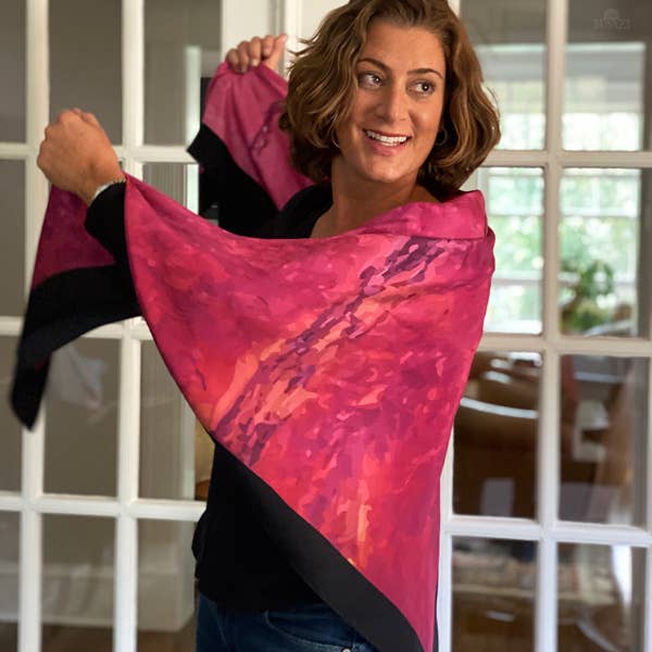 Tanami Dry Silk Twill Shawl Scarf for wholesale by Sunzi