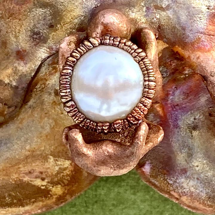 The Posh’mina - Vente Colliers à pendentif - Collier en véritable orchidée géante - Cuivre électroformé4