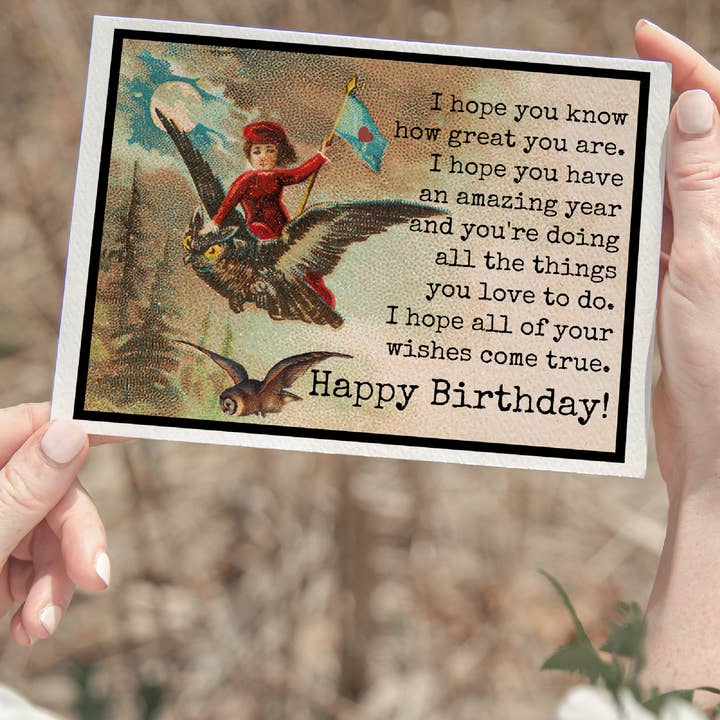 Cheerful Whimsies - Wholesale Birthday Card - Birthday Card. I Hope You Know How Great You Are...3