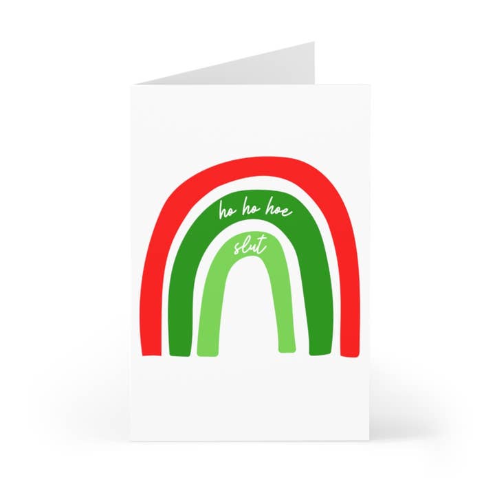 R is for Robo – postal de Natal por atacado – Cartões de Natal Divertidos Ho Ho Hoe Cartões de Férias Rudes para Ela1