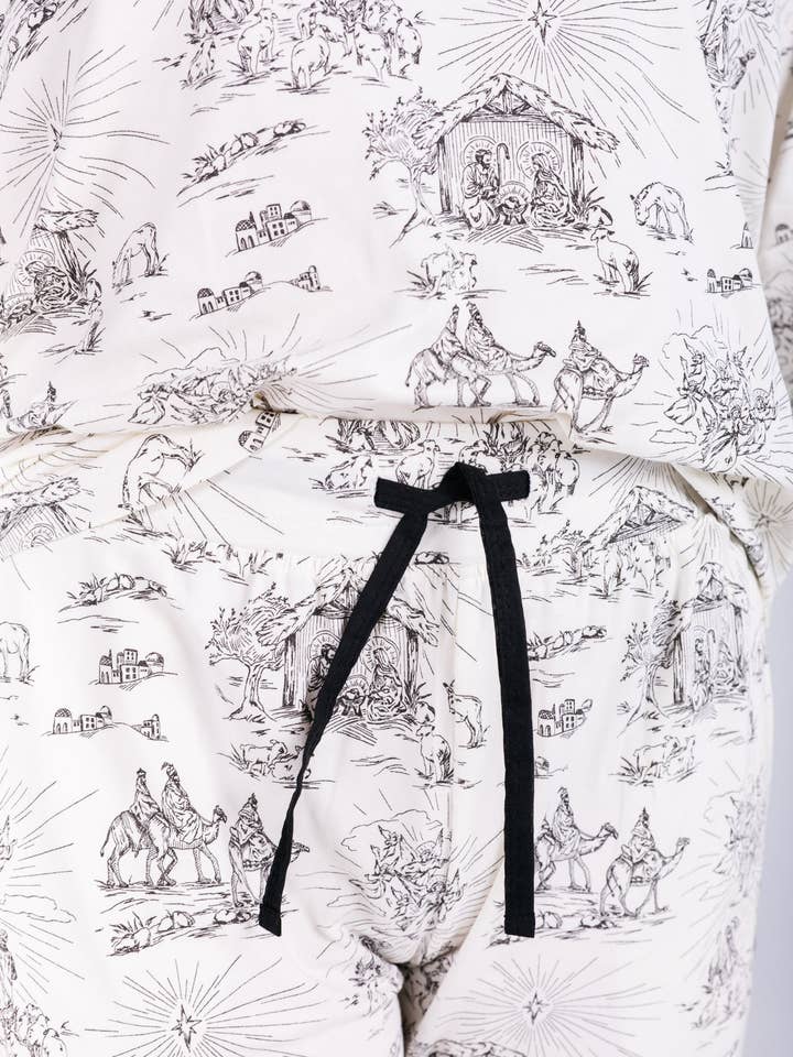 Holy Pals - Wholesale Sleepwear Set - Women's - O Little Town of Bethlehem Womens Jogger PJ Set Cotton4