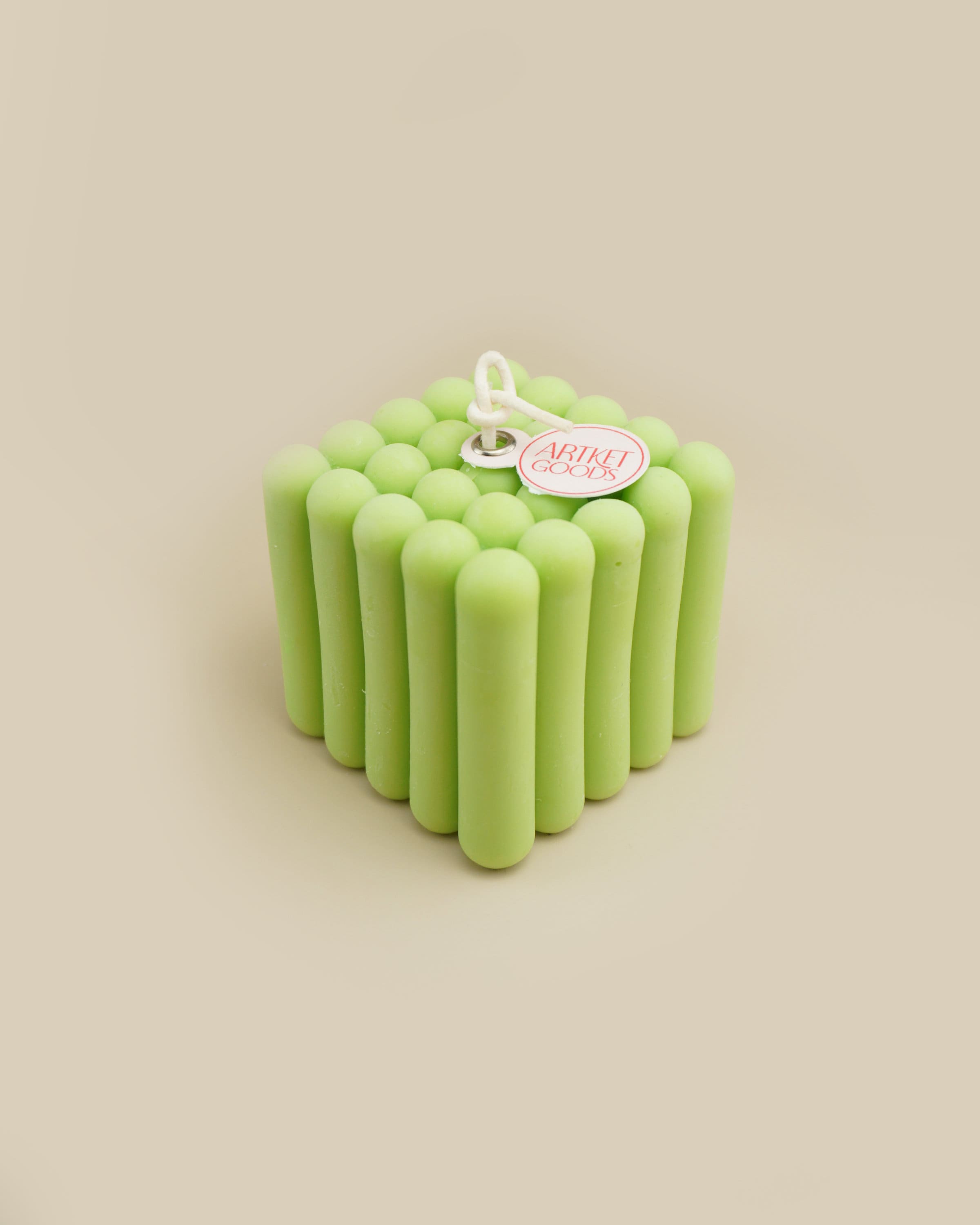 ArtketGoods - Venta al por mayor Cirios pequeños - Vela estriada en forma de cubo de burbujas3