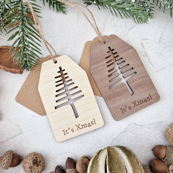 Baumanhänger — einzigartige Weihnachtsgeschenkanhänger aus Holz für den Großhandel von tilleytree