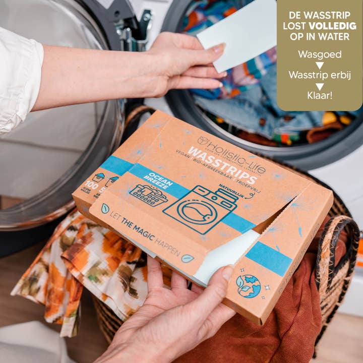 holistic-life - Wholesale Laundry Detergent Powder/Pods - Eco-Friendly Laundry Strips Ocean Breeze - 100 Washes1