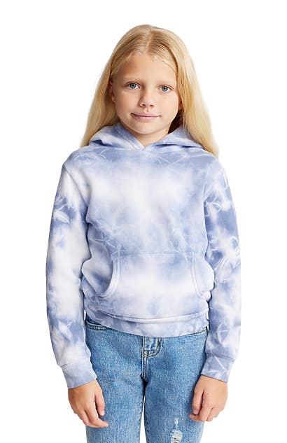 Royal Apparel - Vente Sweat à capuche – enfant - Chandail à capuchon en polaire avec effet « Cloud Tie Dye » pour jeunes