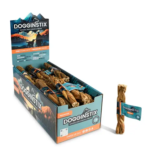 Dogginstix - Wholesale Pet Treats - Dog - 6" Braided Beef Tripe Sticks3