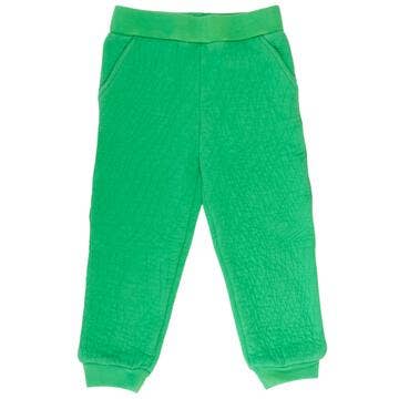 Bizz x Siss - Wholesale Athletic Sweatpants/Joggers - Kids - Kids Unisex Quilted Sweatpants- Lucky Green