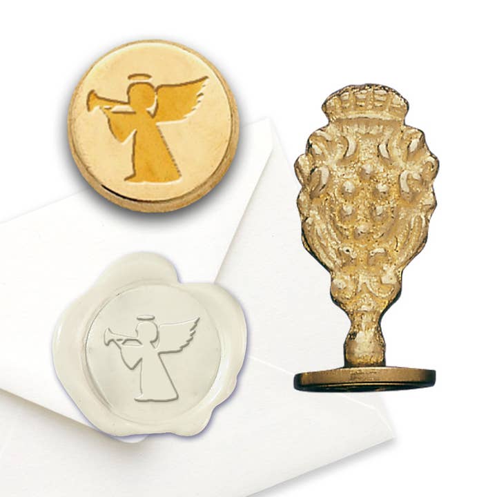 Freund Mayer & Co. - Wholesale Rubber/Decorative Stamp - Florentine Brass Wax Seal Stampers-over 50 popular symbols