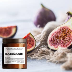 Figgedaboutit 100% Soy Wax Candle for engroshandel hos Flatbush Granola Company