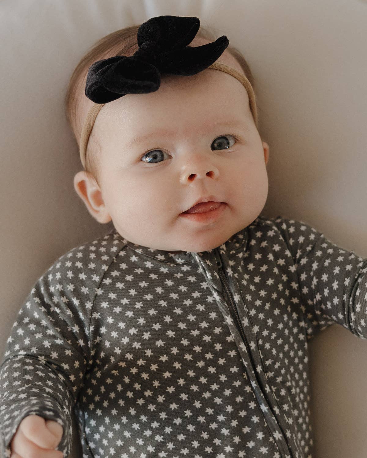 Forever French Baby - Wholesale Sleepsuit - Baby - Bamboo Zip Pajamas | Green Flowers1