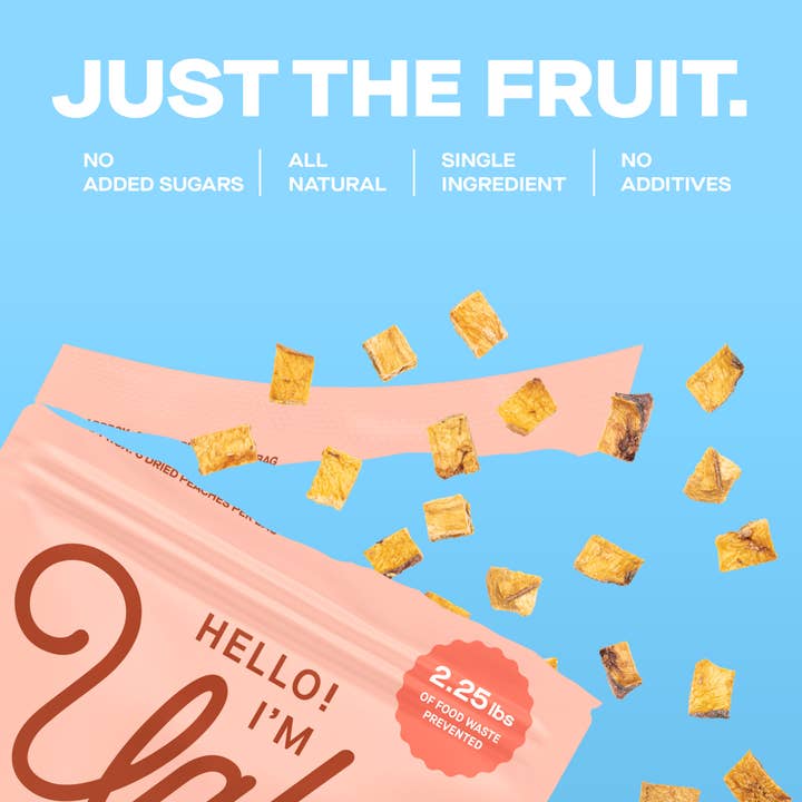 The Ugly Company - Wholesale Dried/Dehydrated Fruit - 4oz Dried and Diced Peaches2