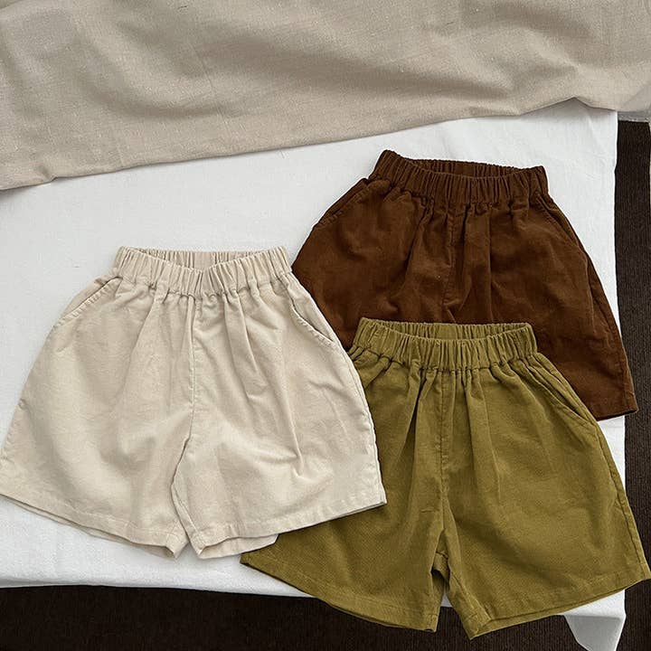 Baby Solid Color Summer Corduroy Fabric Shorts for wholesale by MyKids-USA®