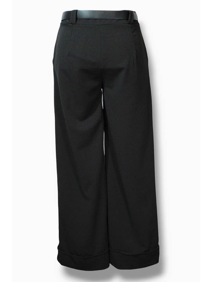 NINEF - Wholesale Pants - Women's - Urban Elegance Trousers with Belt - Vibrant Pink4