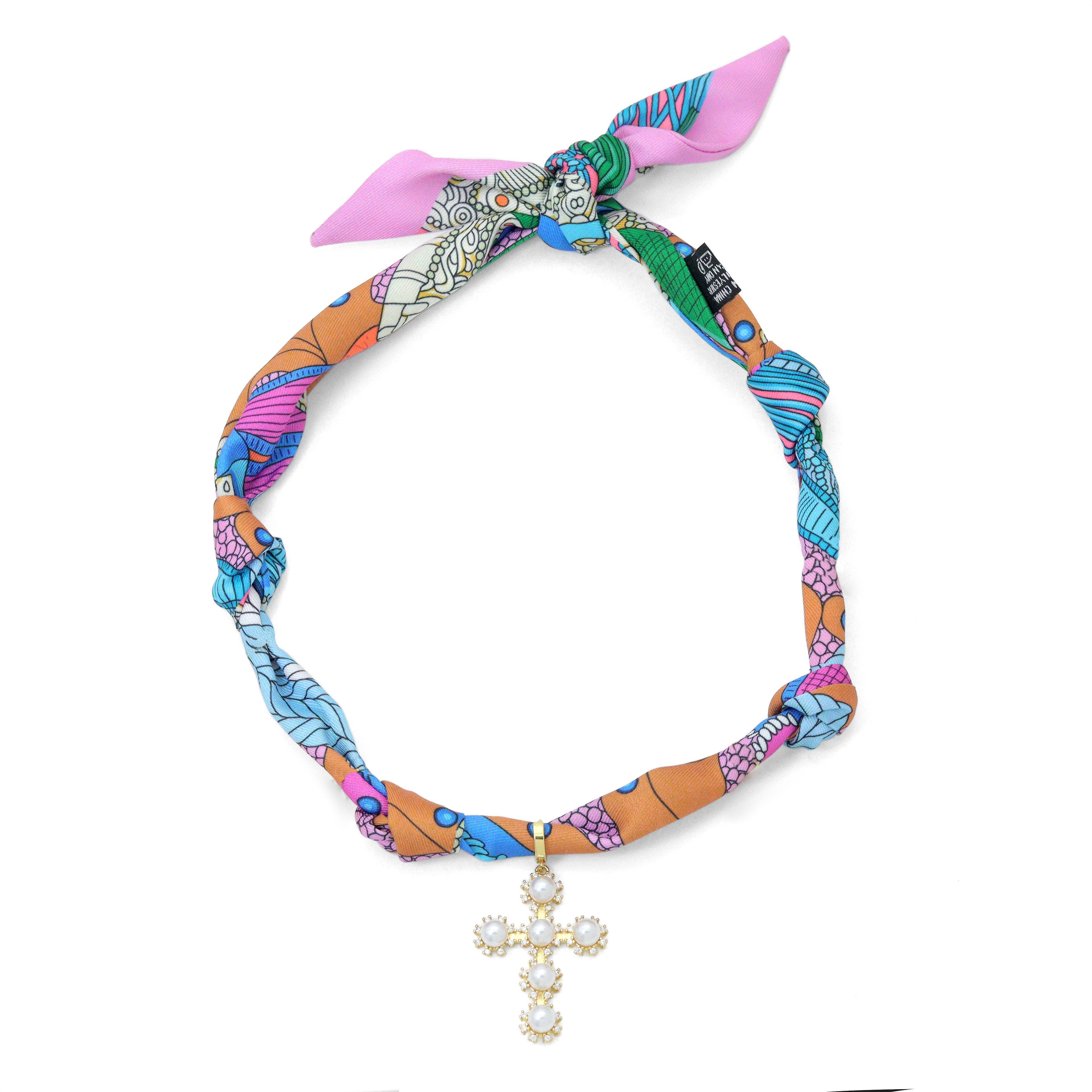 BestBeads&Beyond - Wholesale Pendant/Charm Necklace - Convertible Scarf Necklace, Adjustable Silk Scarf nkl, EF8086