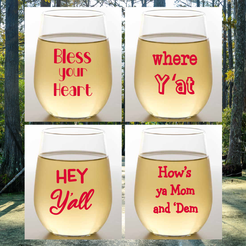 Wine-Oh! - Wholesale Wine Glass - SOUTHERN SAYINGS Tritan Unbreakable Stemless Wine Tumblers0