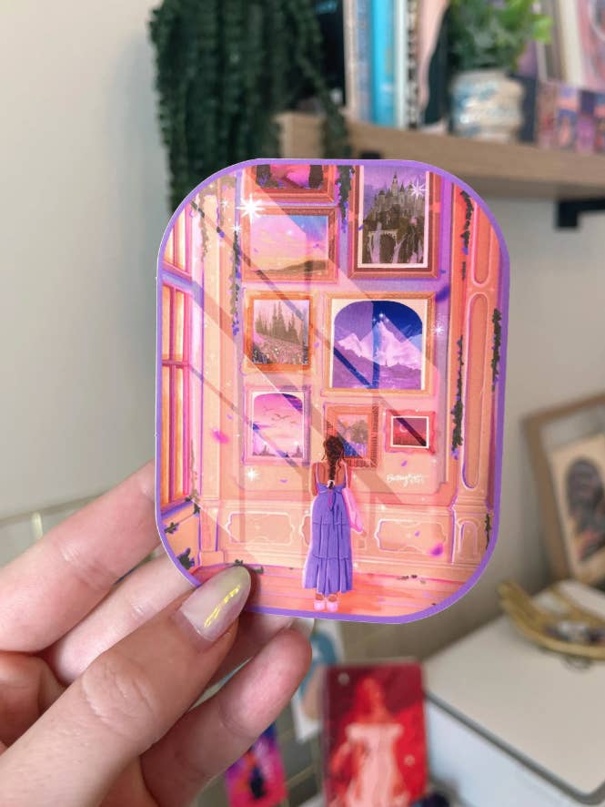 Adesivo del Museo d'Arte Letteraria per la vendita all'ingrosso da parte di Brittany Keller Art