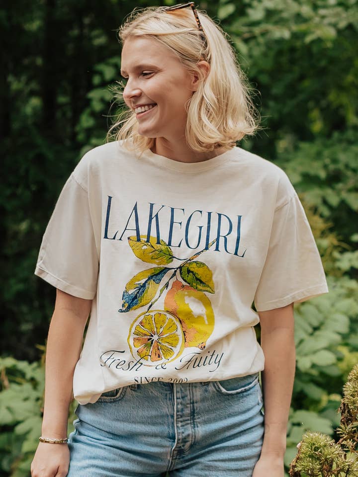 Ringspun Short Sleeve Tee in Ivory for wholesale by Lakegirl