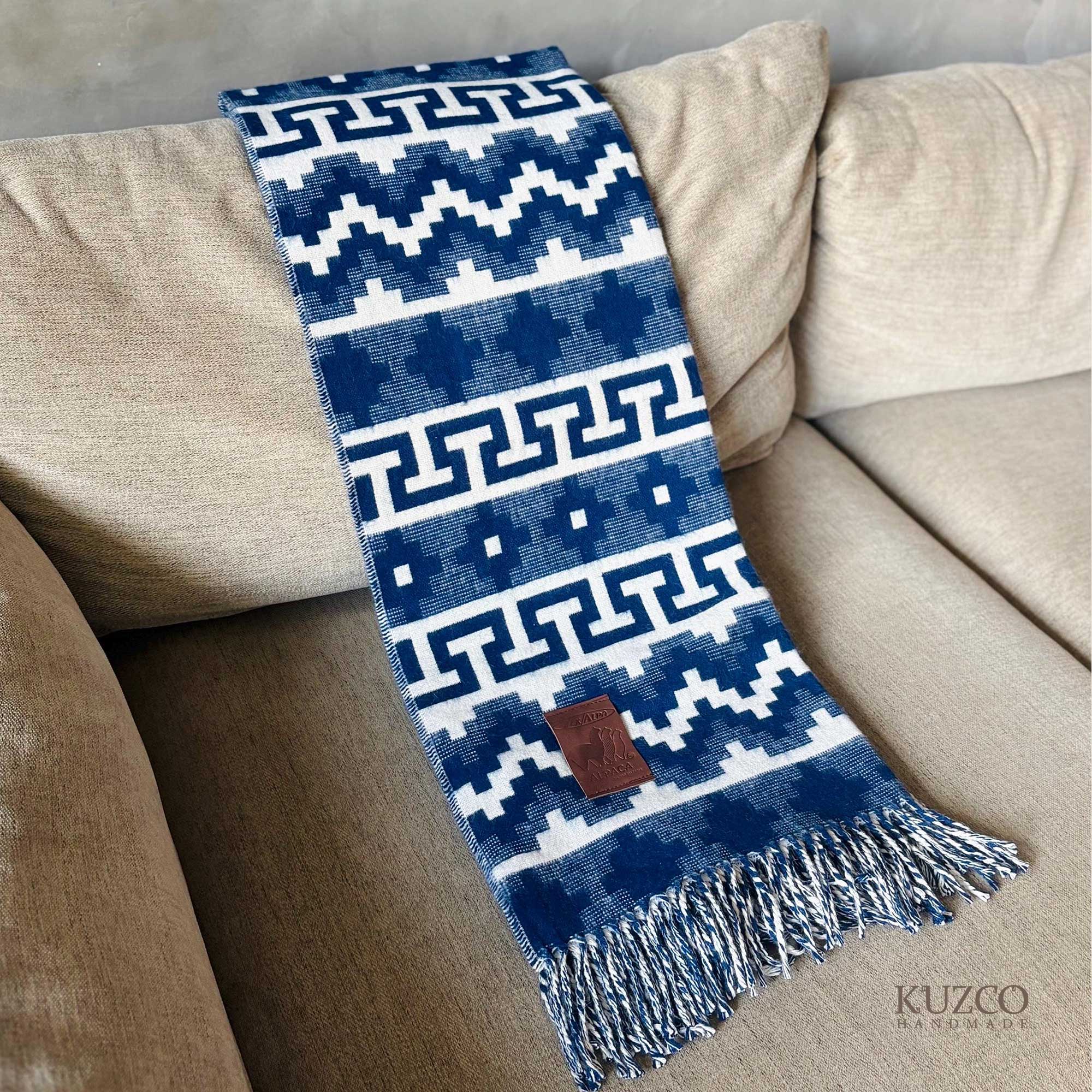 KuzcoHandmade - Venta al por mayor Mantas de sofá - Manta mezclada de alpaca peruana, mantas de lana1
