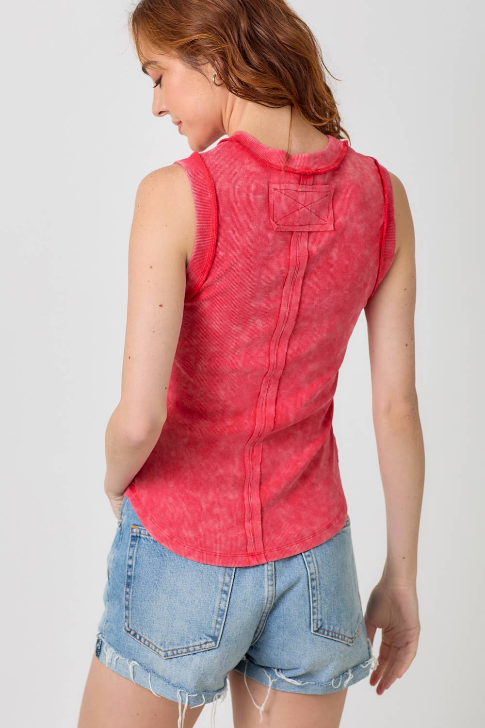 Mystree - Wholesale Tank Top - Women's - 60556 Exposed Seaming Ribbed Tank13