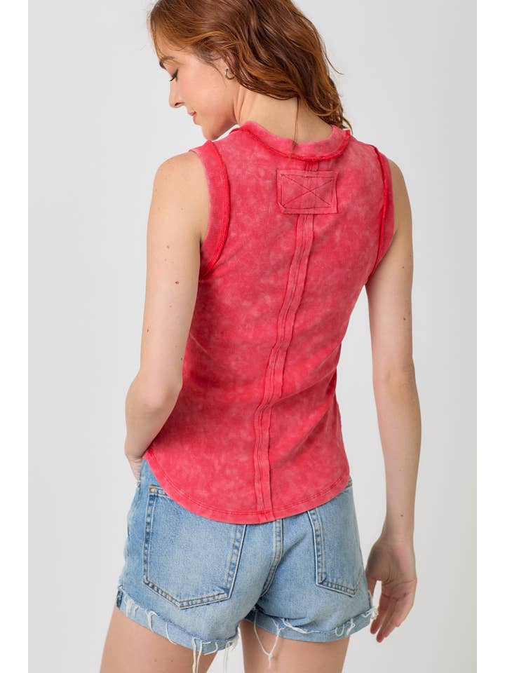 Mystree - Wholesale Tank Top - Women's - 60556 Exposed Seaming Ribbed Tank13