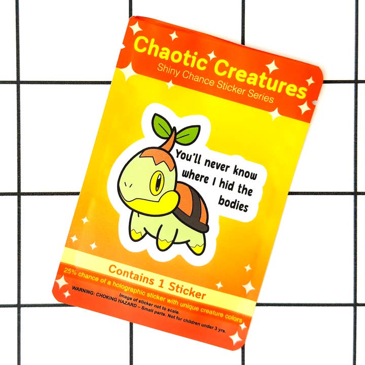 Tartaruga di Tipo Erba | Adesivo Possibilità di Cromatico Creature Caotiche per la vendita all'ingrosso da parte di Mintimeli