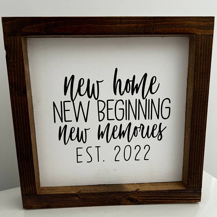 NEW 2022 Framed Sign for wholesale by Bridget Jane