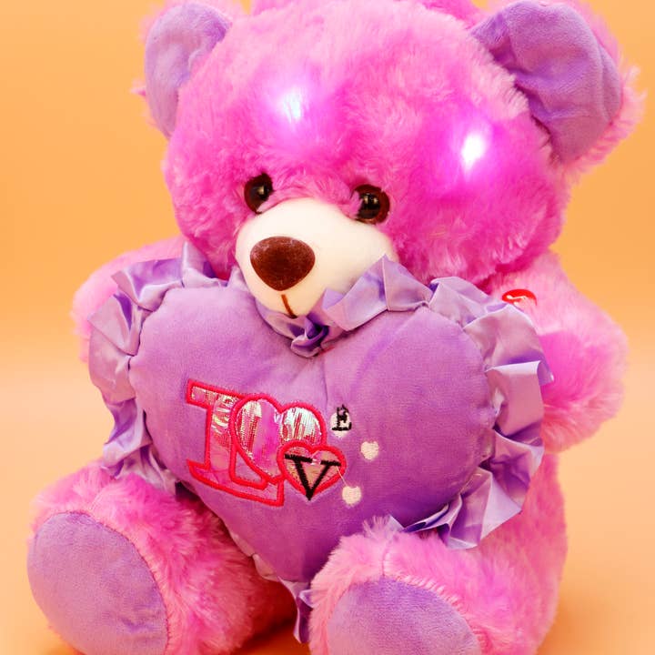 Cap Zone – wholesale Stuffed/plush toy – Kids & baby – Teddy Bear Music Light-Up Stuffed Toy - 12 Inch7