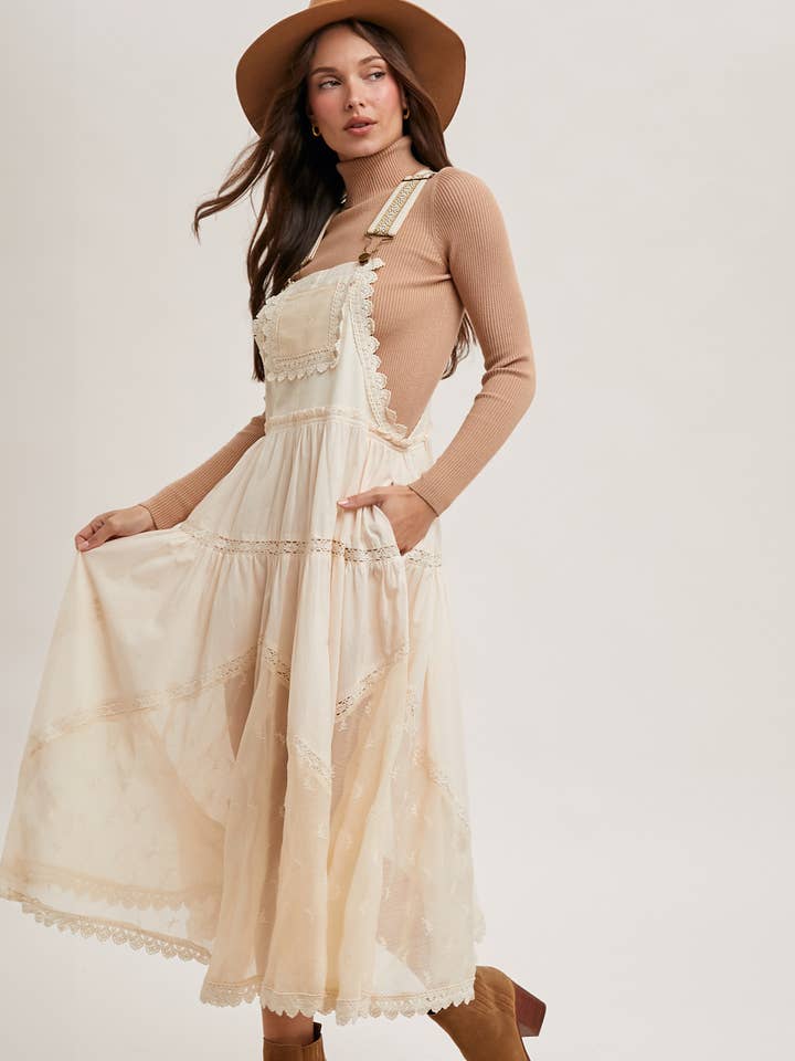 Bluivy - Wholesale Dress – Women's - LACE EMBROIDERED TULLE BIB MAXI DRESS20