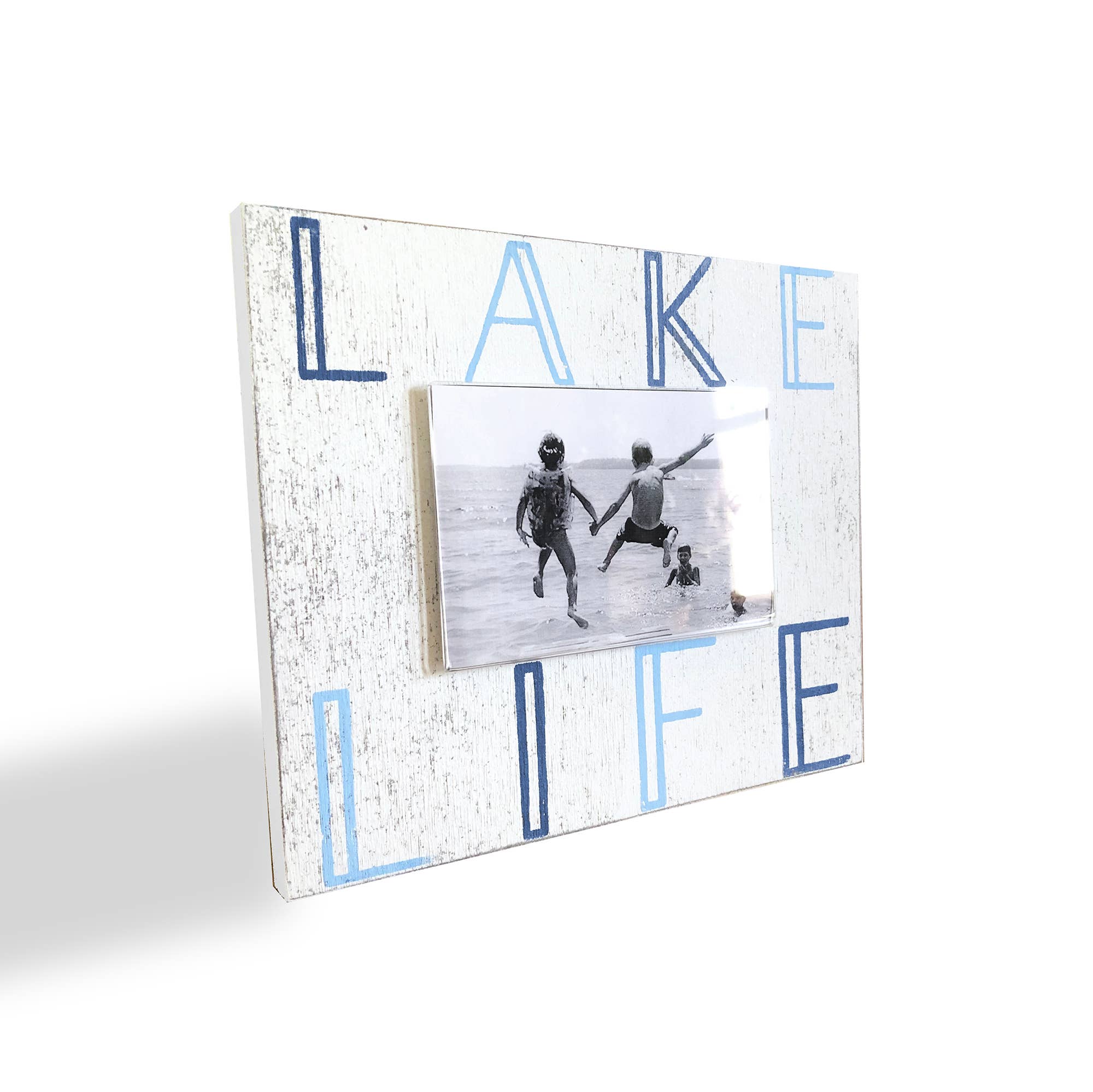 Go Jump in the Lake® - Wholesale Picture Frame - Lake picture frame, "LAKE LIFE" 4X6 frame- fun happy vibe2