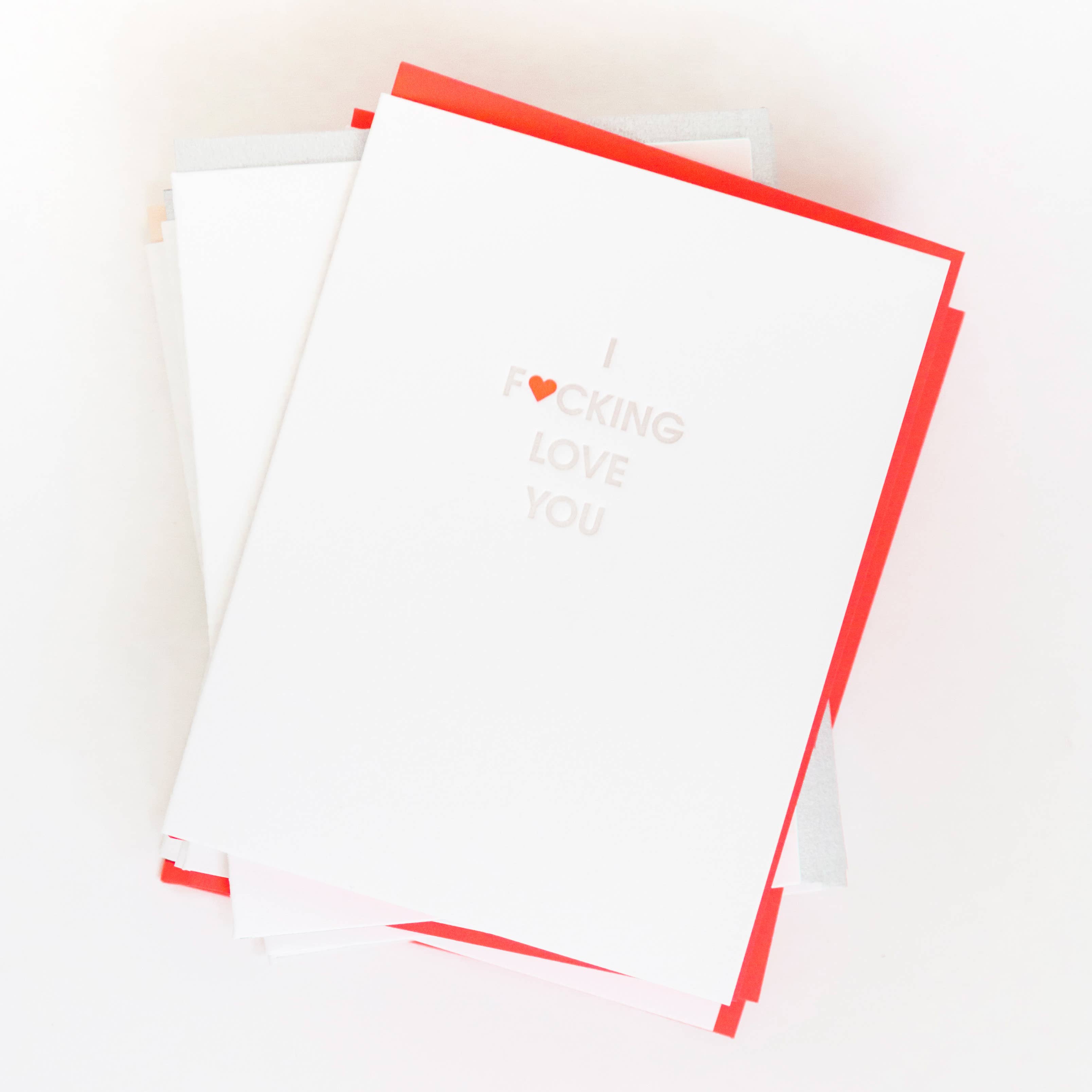 Chez Gagné - Wholesale Love Card - I Fucking Love You - Love | Friendship - Letterpress Card5
