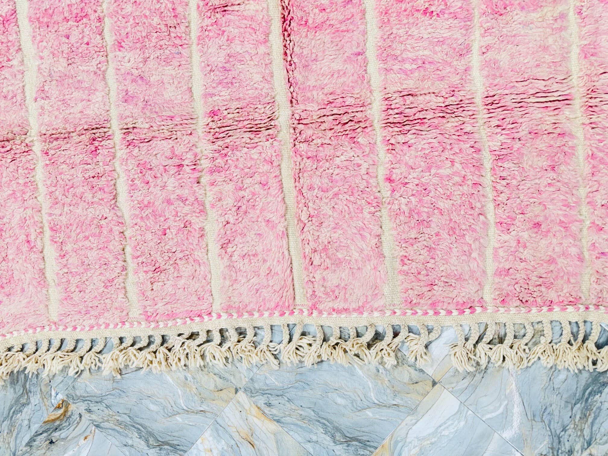Moroccan Woven Treasures - Wholesale Area Rug - Light Pink Moroccan Rug, Hand-tufted Berber Rug, area rug4