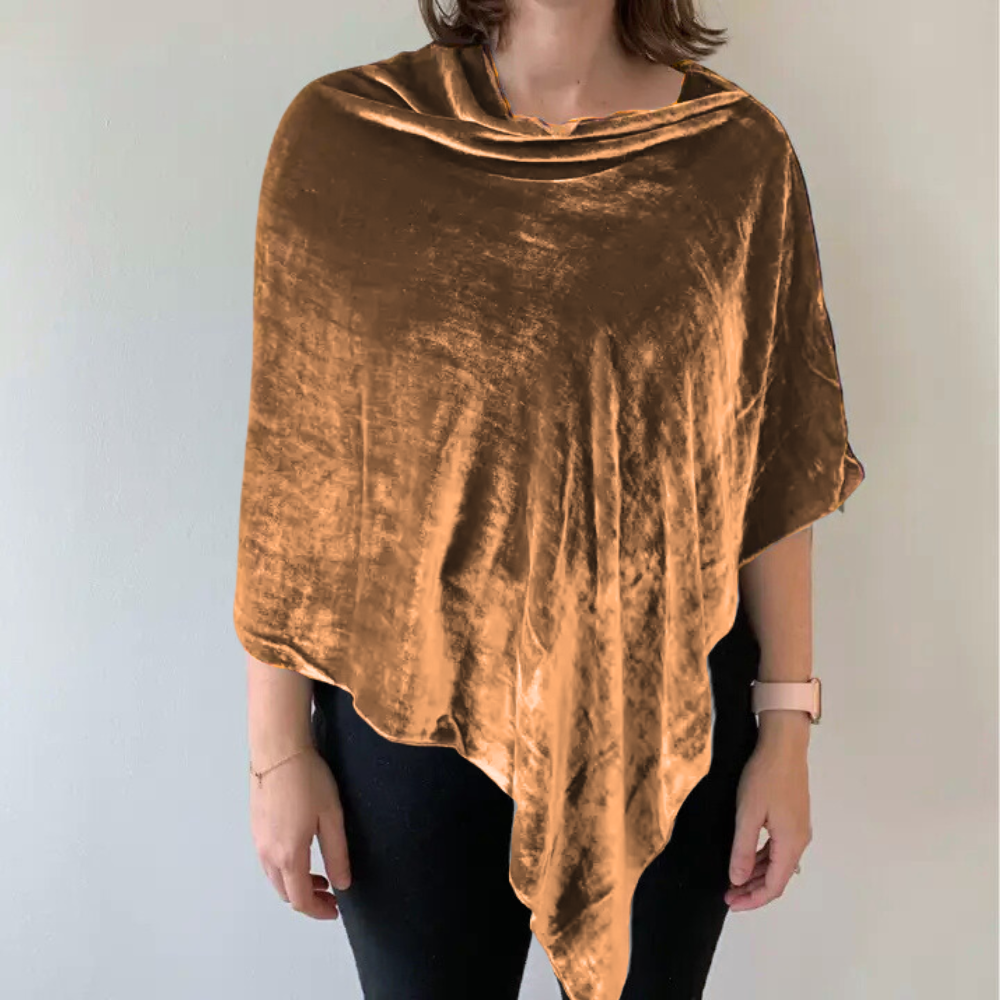 Dana Herbert - Vente Poncho – femme - Poncho en velours de soie fait main à Portland14