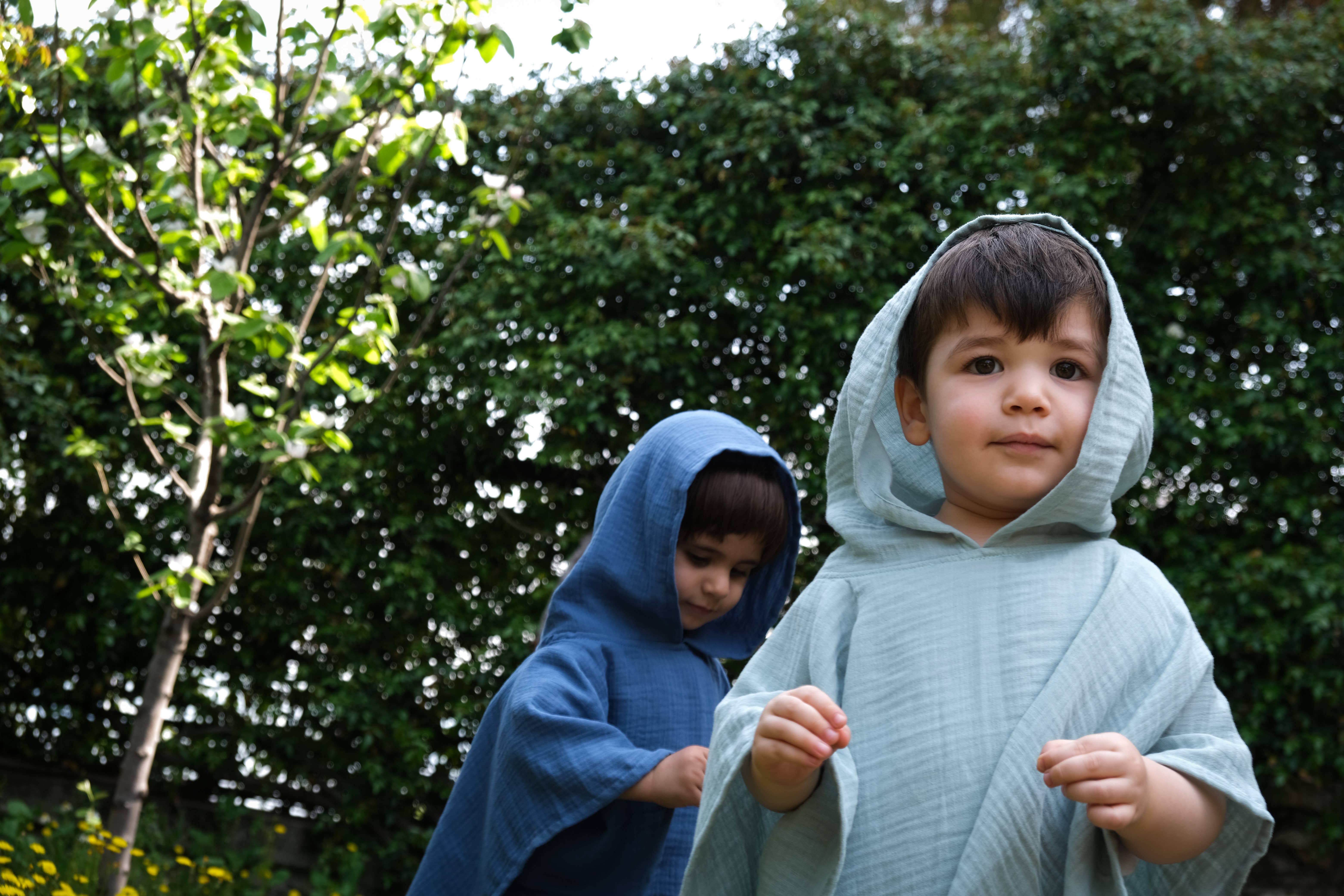 TwoMamas - Wholesale Poncho Towel - Kids & Baby - BABY   BATH TOWEL - ORGANIC MUSLIN  PONCHO - MINT5