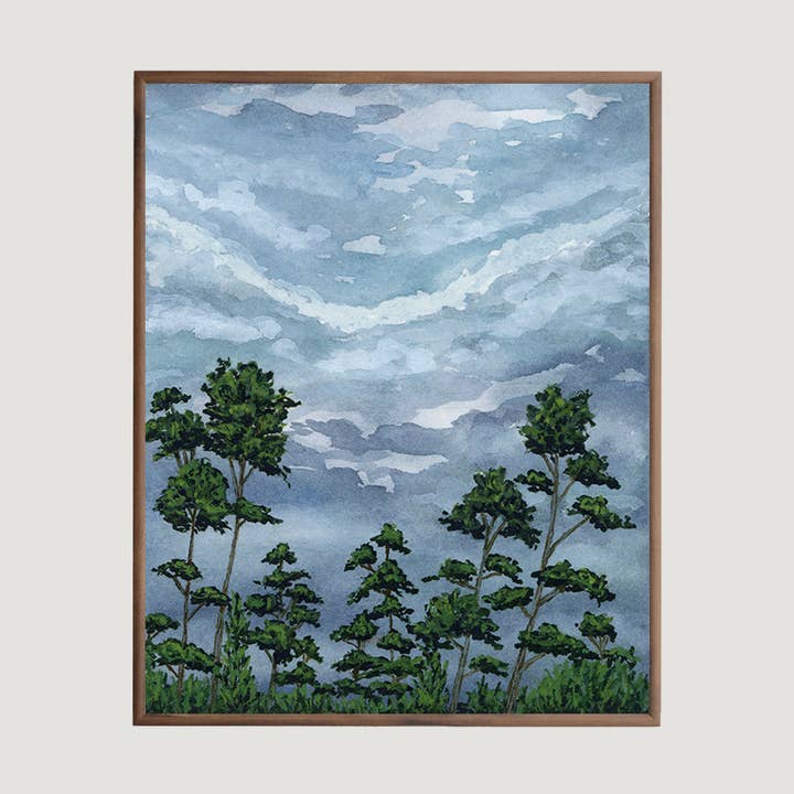 Stormar rullar i landskapsgicléetryck för wholesale av Michelle McGuire Studio