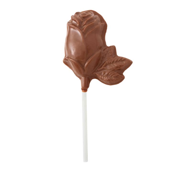 Chocolate Rose Pop for wholesale by Vermont Nut Free Chocolates