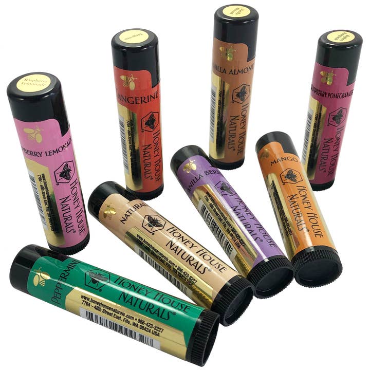Honey House Naturals - Wholesale Lip Balm Set - Lip Butter TUBE Display Box - 36 Tubes - Save $