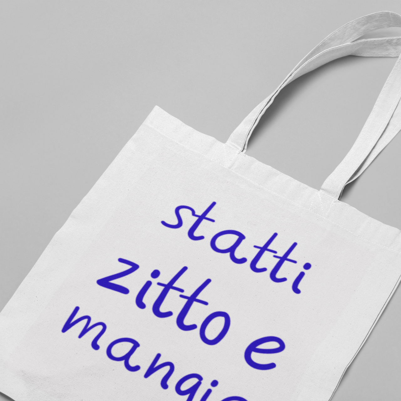 After Five Designs – wholesale Tote bag – Unisex – Shut Up & Eat Italian Funny Grocery Tote Bag1