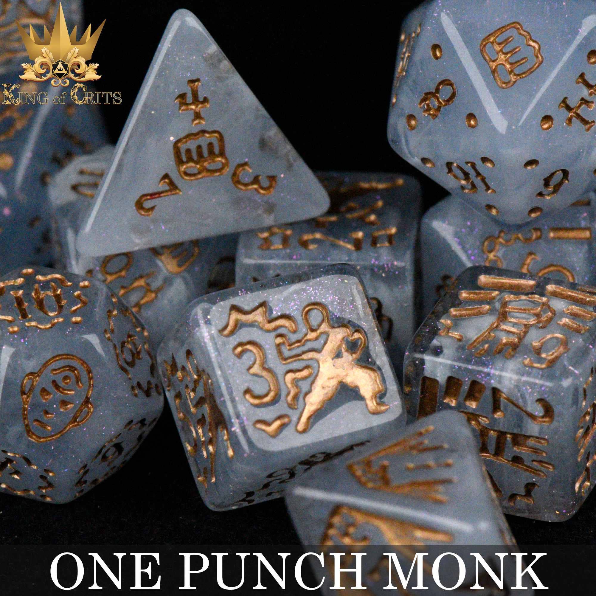 DNDDICE.COM – Großhandel Würfel – One Punch Monk – 11-teiliges Würfelset1