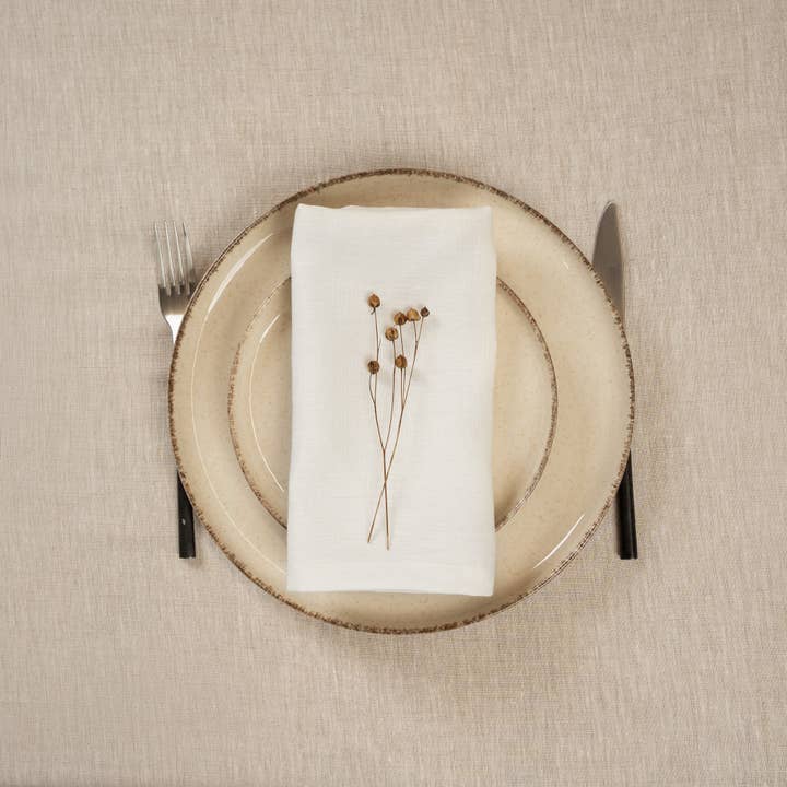 menique - Wholesale Dinner & Cloth Napkin - 100% Linen Napkins Kit - Wedding Holiday Napkins 2/4-Pack