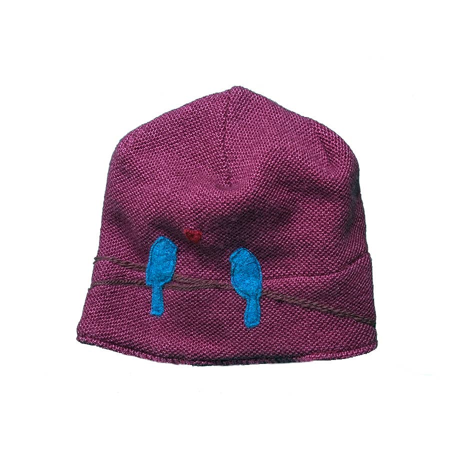 Sardine Clothing Co. – Gorro - Mulher por atacado – Chapéu de Lã - Love Birds1