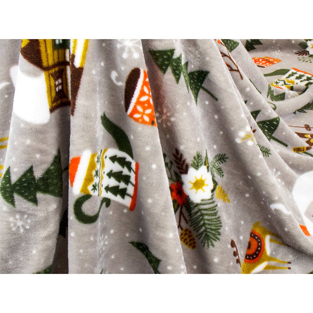 Pavilia – wholesale Prydnadsfilt – Pavilia julfleecefilt med säsongsmotiv12