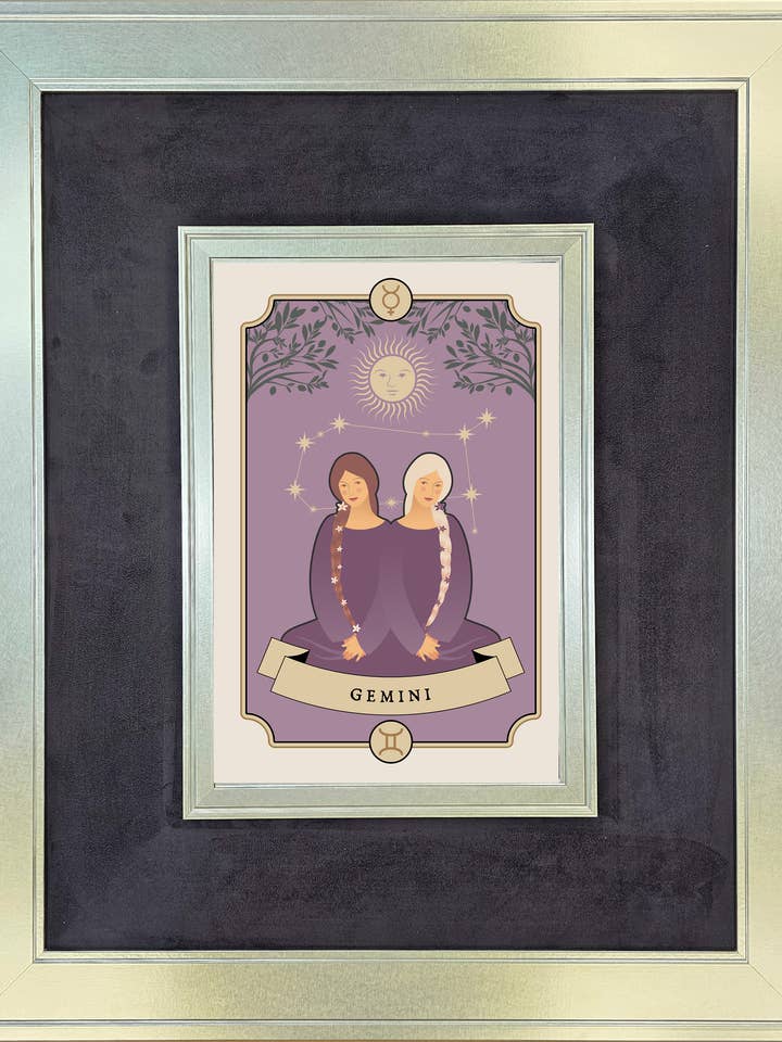 Gemini with Swirled Silver and Fabric for wholesale by The Brightener Group