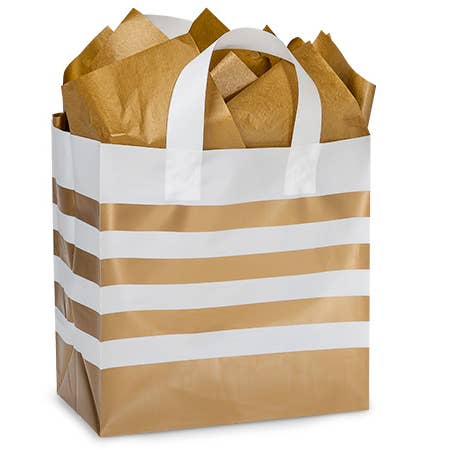 Nashville Wraps - Wholesale Gift Bag - Bold Stripe Plastic Gift Bags