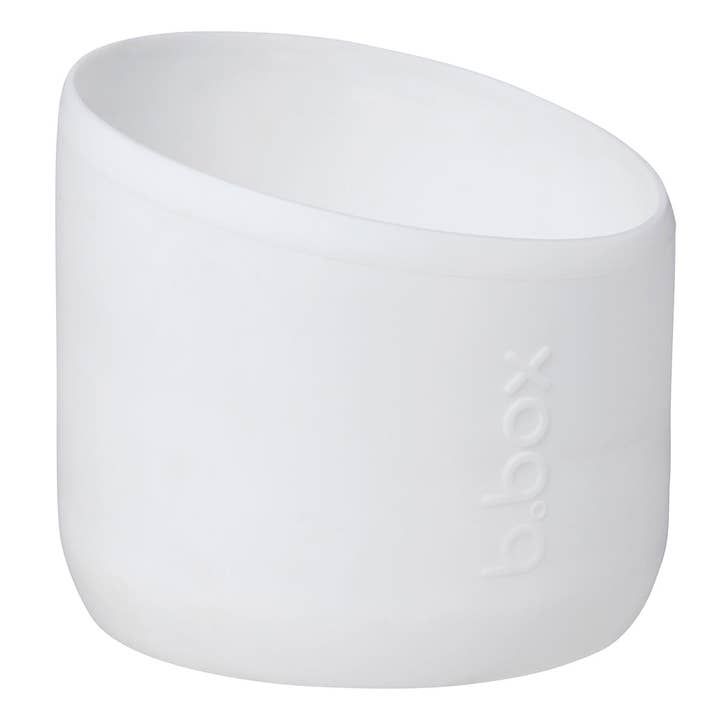 34oz insulated flip top bottle bumper - white out for wholesale by b.box USA