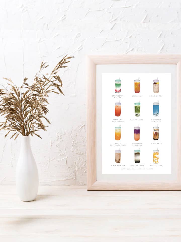 The Boba Print for wholesale by Betty Boba