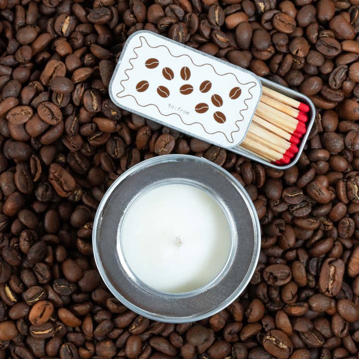 to:from - Wholesale Jar/filled candle - COFFEE (roasted coffee)
