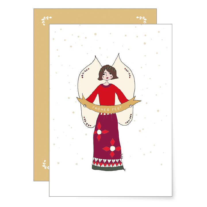 X-MAS Angel | folding card for wholesale by MIAO Papeterie
